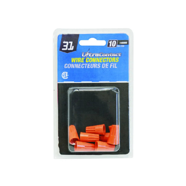 10PK Twist On Wire Connector #31 (S) Orange (140066)
