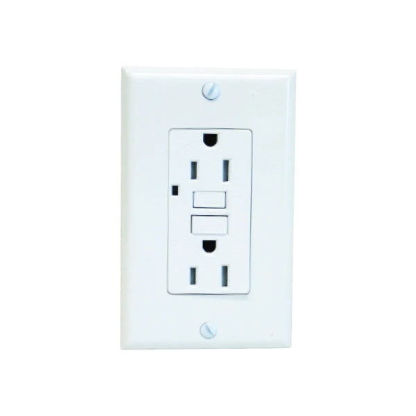 Decora GFCI Receptacle with Wall Plate T/P 20Amp Ivory (140122)