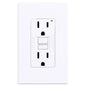 Decora GFCI Receptacle with Wall Plate 15Amp White (140125)