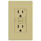 Decora GFCI Receptacle with Wall Plate 15Amp Ivory (140126)