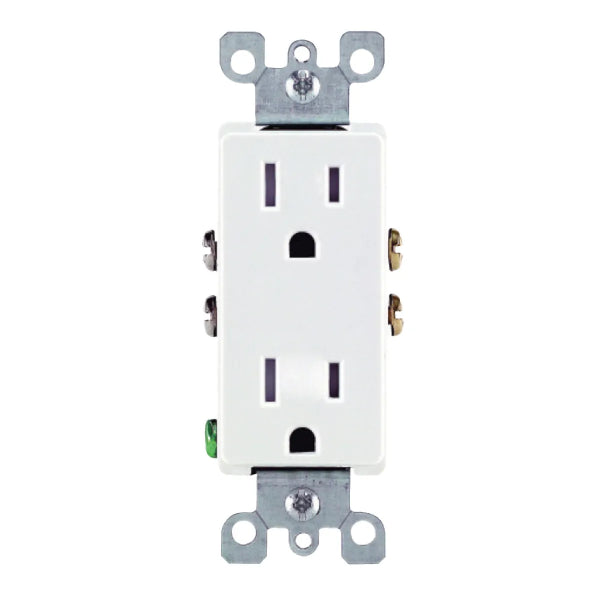 Decora Duplex Receptacle 15Amp White (140129)