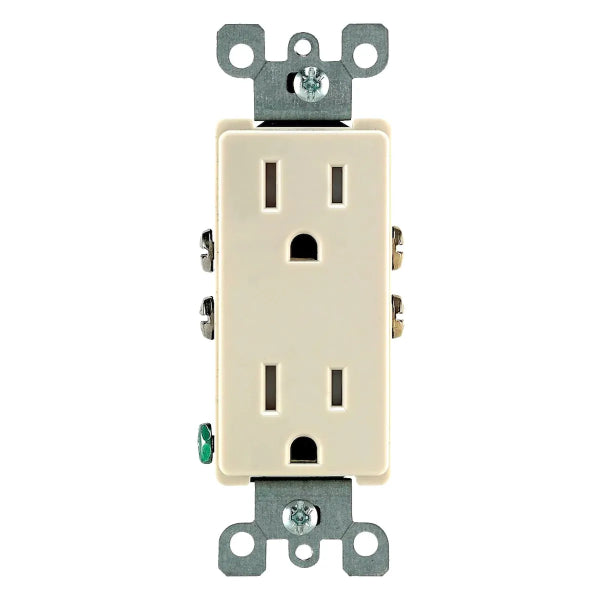 Decora Duplex Receptacle 15Amp Ivory (140130)