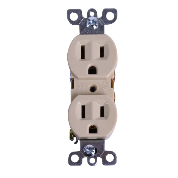 Duplex Receptacle 15Amp Ivory (140132)