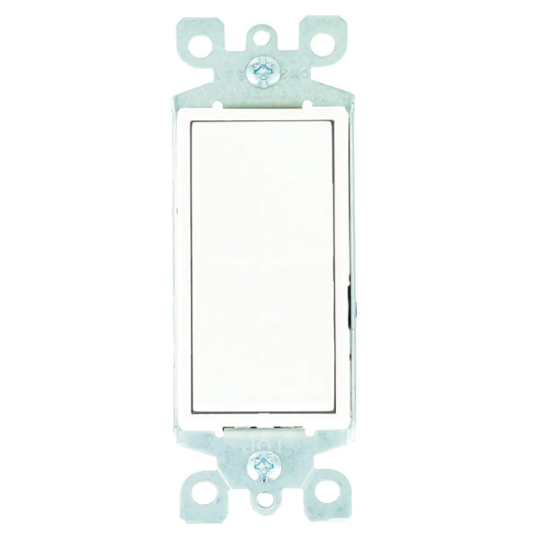 Decora Switch Single Pole 15Amp White (140133)