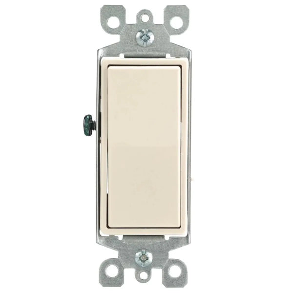 Decora Switch Single Pole 15Amp Ivory (140134)