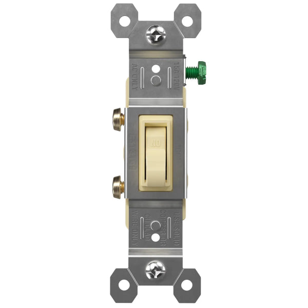 Toggle switch single 15Amp Ivory (140138)