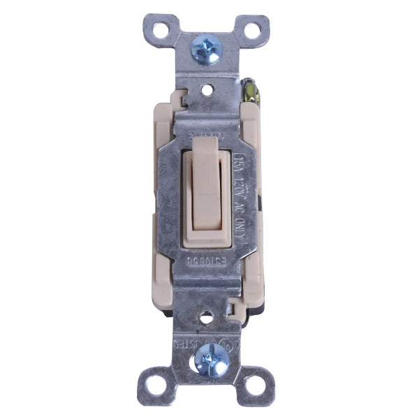 Toggle switch 3-way 15Amp Ivory (140140)