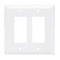 Decora Wall Plate 2-Gang White (140143)