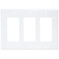 Decora Wall Plate 3-Gang White (140145)