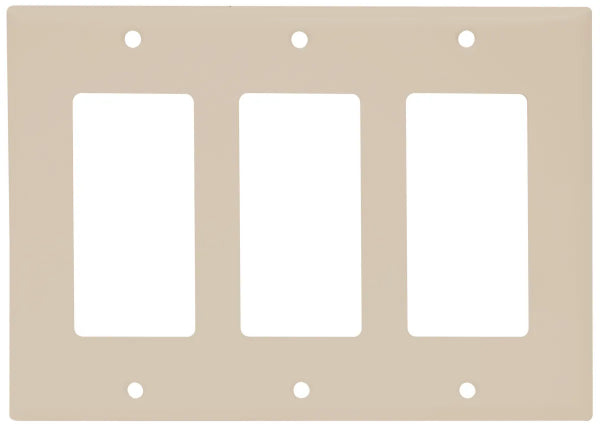 Decora Wall Plate 3-Gang Ivory (140146)
