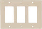 Decora Wall Plate 3-Gang Ivory (140146)