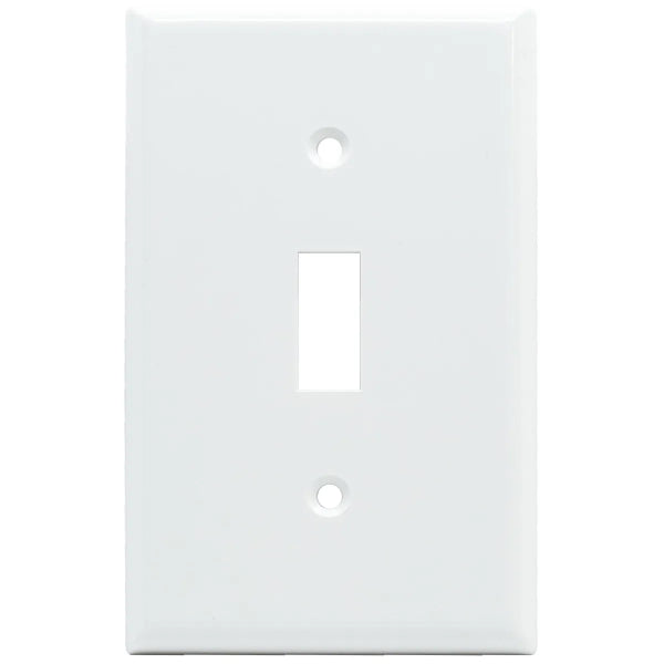 Toggle Switch Wall Plate 1-Gang White (140147)