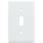 Toggle Switch Wall Plate 1-Gang White (140147)