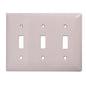Toggle Switch Wall Plate 3-Gang Ivory (140152)