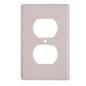 Duplex Outlet/Receptacle Wallplate 1-Gang Ivory (140154)