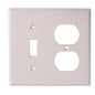 Duplex Outlet/Receptacle With Toggle Wallplate 2-Gang Ivory (140160)