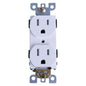 Duplex Receptacle T/R 15Amp White (140163)