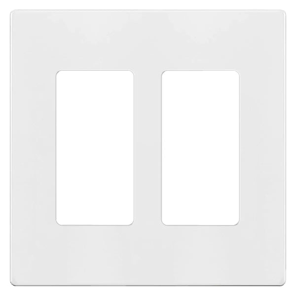 Decora Wall Plate Screwless 2-Gang White (140166)