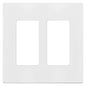 Decora Wall Plate Screwless 2-Gang White (140166)
