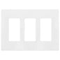 Decora Wall Plate Screwless 3-Gang White (140167)
