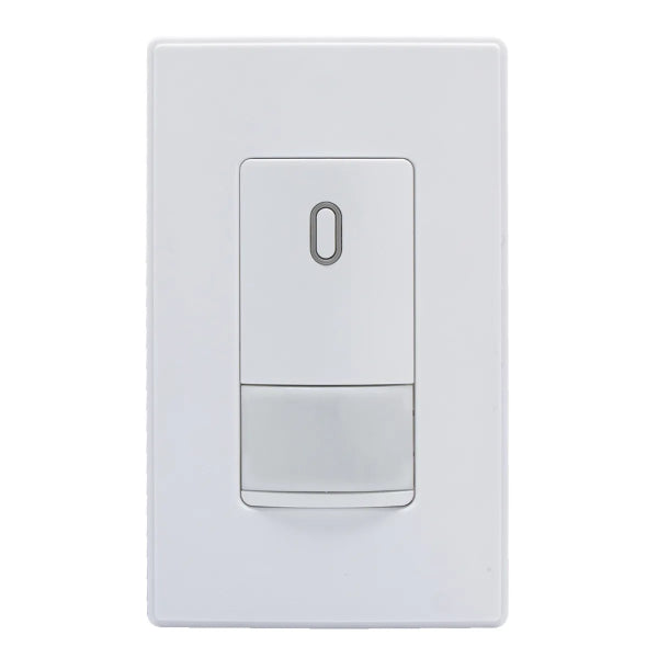 Decora Occupancy Sensor Switch LED/CFL/Incandescent 1 Pole White (140190)