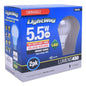 2PK Bulb A19 LED Dimmable E26 Base 5.5W Soft White (140416)