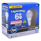 2PK Bulb A19 LED Non-Dimmable E26 Base 6W Warm White (140420)
