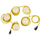 Industrial LED String Lights 5-Head SJTW 16/3 60W 50ft IP65 (140525)