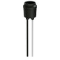 Keyless Socket Medium Base Black (Pigtail) (140603)