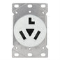 Dryer Receptacle 3 Pole 3 Wire White (140607)