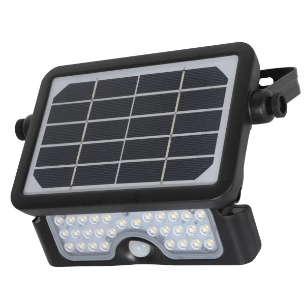 LED Solar Security Floodlight 5W With PIR Sensor Black (140650)