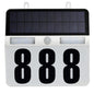 LED Solar Home Number Sign With Sensor & Flood Lights (140652)