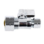 Comp.Quarter Turn Straight Stop Valve 5/8Od x  3/8 Od (147004)