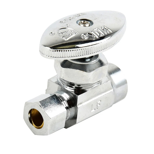 Sweat Multi Turn Straight Stop Valve ½in Copper x 3/8in Od (147005)