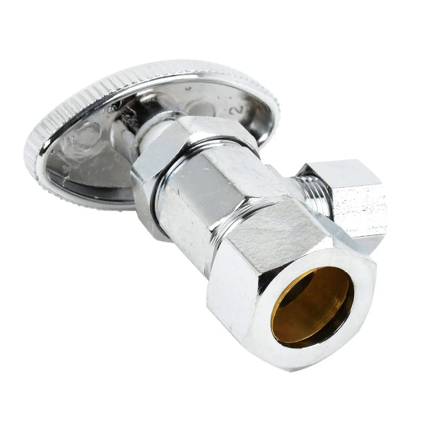 Comp. Multi Turn Angle Stop Valve  5/8in Od x  3/8in Od (147008)