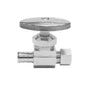 Pex Multi Turn Straight Stop Valve ½in Pex x 3/8in Od (150554)