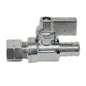 Pex Quarter Turn Straight Stop Valve ½in pex x 3/8in od (150559)