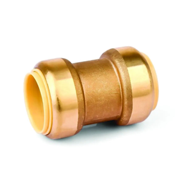 Push-Fit  Brass Coupling 3/4 x 3/4in Lead-Free (150602)