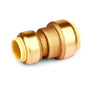 Push-Fit  Brass Reducing Coupling 3/4 x 1/2in Lead-Free (150603)