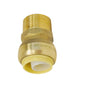Push-Fit  Brass Male Connector MNPT 3/4 x 3/4in Lead-Free (150611)