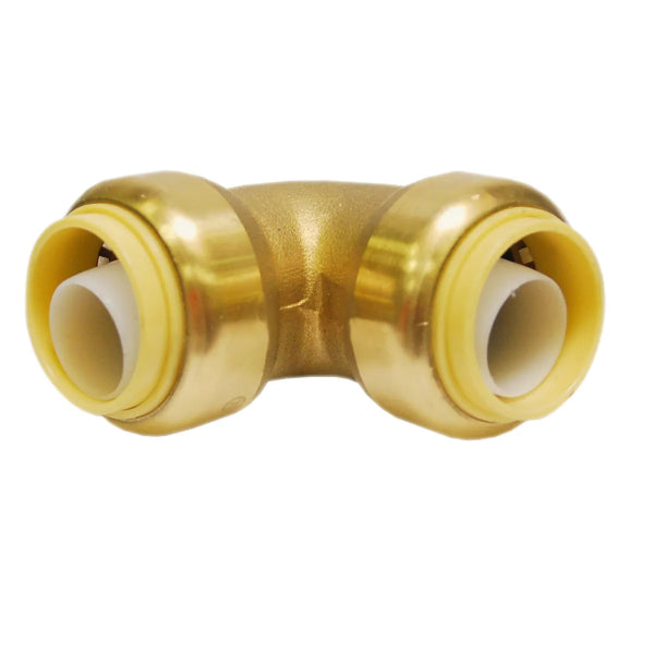 Push-Fit  Brass 90° Elbow 1/2 x 1/2in Lead-Free (150612)
