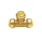 Push-Fit  Brass Tee 3/4 x 3/4 x 3/4in Lead-Free (150615)