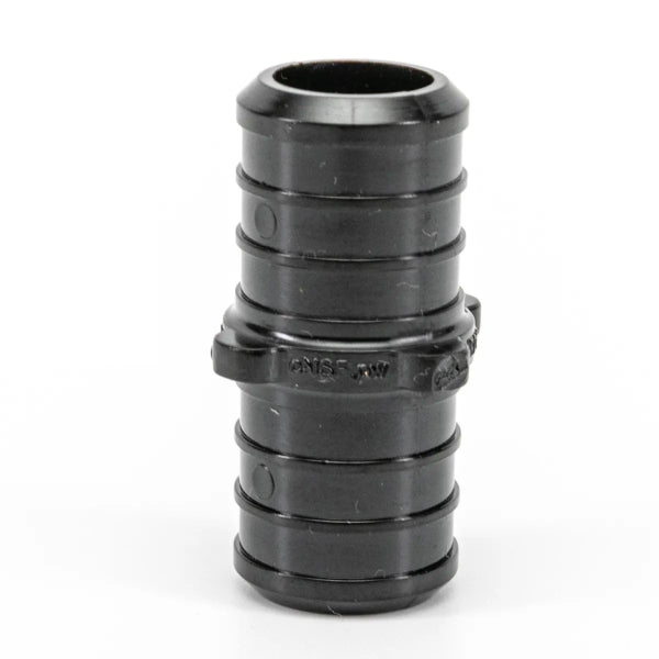 24PK Pex Poly Coupling Barb To Barb 3/4in Black (150643)