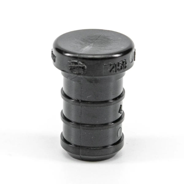 24PK Pex Poly Plugs Barb To Barb 3/4in Black (150644)