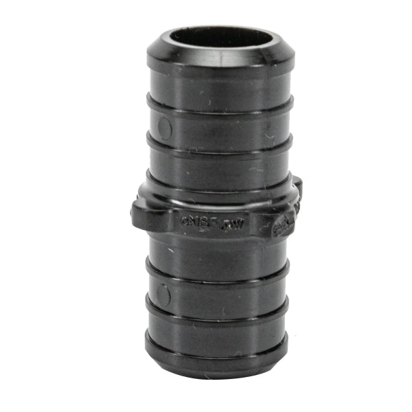 24PK Pex Poly Coupling Barb To Barb 1/2in Black (150646)