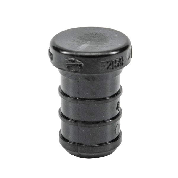24PK Pex Poly Plugs Barb To Barb 1/2in Black (150647)