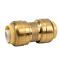 12PK Push-Fit Pex Brass Coupling 1/2 x 1/2in Lead-Free (150649)