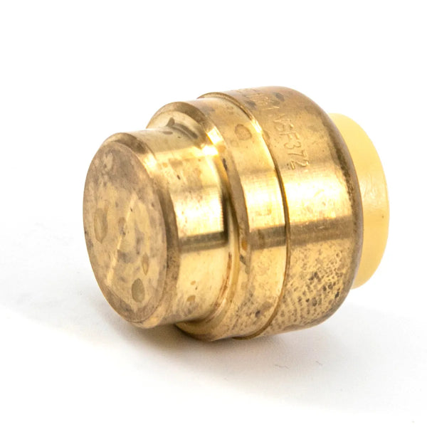6PK Push-Fit Pex Brass End Cap 3/4in Lead-Free (150656)