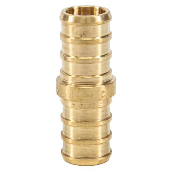 24PK Pex Brass Coupling Barb To Barb 1/2in Lead-Free (151013)