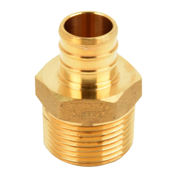 Pex Brass Male Adapter Barb To MPT 3/4 x 3/4in (151027)